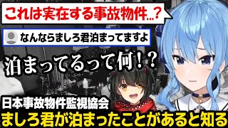 【日本事故物件監視協会2】ましろ君が泊まったと知り驚くすいちゃん【星街すいせい ホロライブ】