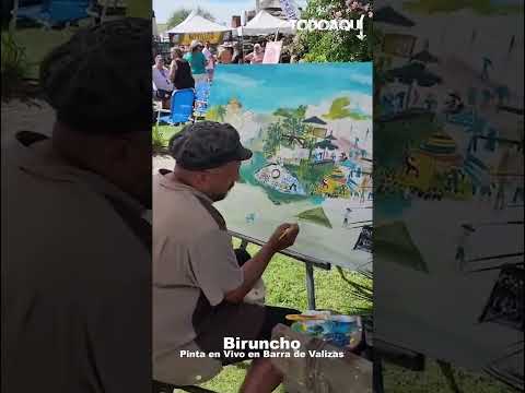 BIRUNCHO INMORTALIZA EN ÓLEO LA 8ª CAMARONADA DE BARRA DE VALIZAS
