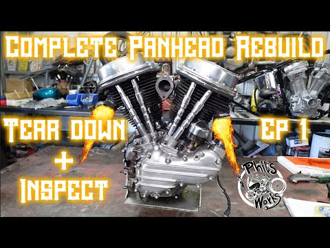 Complete Panhead Rebuild - Ep 1 - Tear Down and Inspect