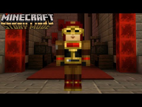 MEETING THE REDSTONE MASTER ELLEGAARD! Minecraft Story Mode-Part 3