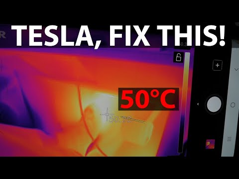 Tesla Model 3 with extremely hot footwell issue