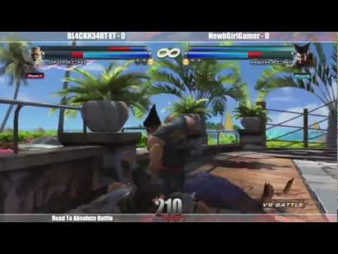 BL34CKH34RT ET vs NewbGirlGamer : Road to Absolute Battle Tekken Tag 2
