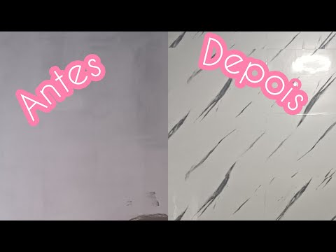 Placa Mármore Adesivo 3d Parede Lavável Porcelanato Auto Colante - DIY