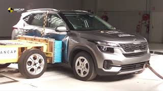 Kia Seltos smashed in an independent crash test. Earned five stars!
