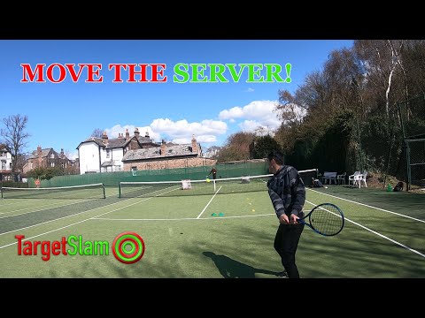 MOVE THE SERVER- Tennis 2nd serve return drill!