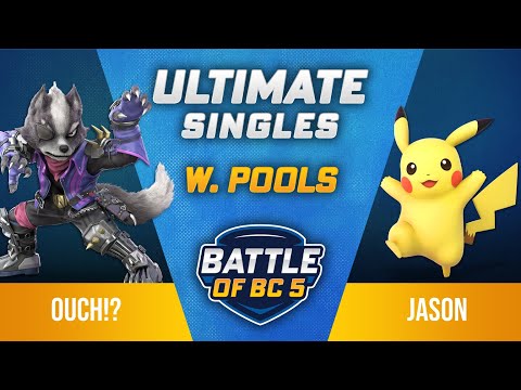 Ouch!? (Wolf) vs Jason (Pikachu) - Ultimate Singles Winners Pools - Battle of BC 5