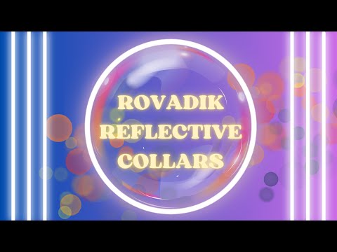 Rovadik High Visibility Reflective Dog Collar for Dogs, Animal, Pet Collar, Radium Dog Collar