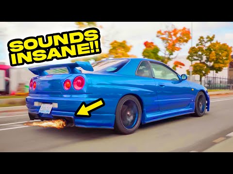 INSTALLING TOMEI TITANIUM EXHAUST ON MY R34! *Sounds INSANE*