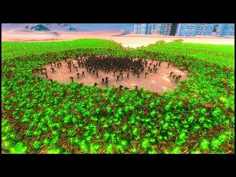 20000 ZERG VS 500 TERRAN - Ultimate Epic Battle Simulator Gameplay - Custom Units