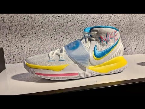 Nike Kyrie 6 “Neon Graffiti” (White/Opti Yellow/ Digital Pink/Blue Fury) - SKU: BQ4630-101