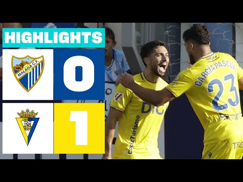 MÁLAGA CF  0 - 1 CÁDIZ CF | RESUMEN LALIGA HYPERMOTION