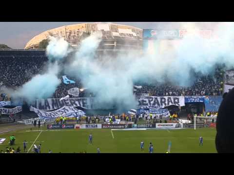 "Salida del Comando MILLONARIOS vs nacional 9/2/14" Barra: Comandos Azules &bull; Club: Millonarios