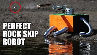 Rock Skip Robot- The SCIENCE of PERFECT ROCK SKIPPING