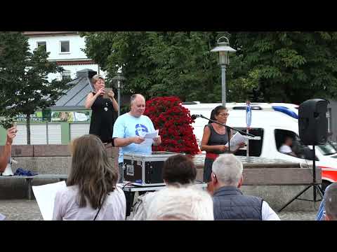 Redebeiträge, Spaziergang in Bergen auf Rügen, hier 25.07.2022