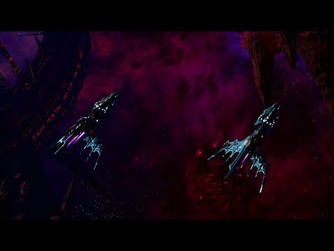 Eldar Corsairs vs TAU Protector Fleet! - 1v1 Multiplayer Gameplay, Battlefleet Gothic Armada 2