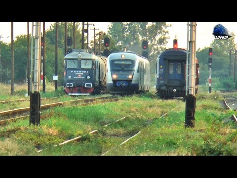 Trenuri pe Apus in Gara Oradea Vest/Trains on Sunset in Oradea Vest Station - 10 August 2018