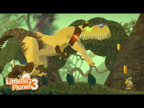 Littlebigplanet 3 - Aquaman Vs. T-REX [T-Rex Attack] - Playstation 4 Gameplay