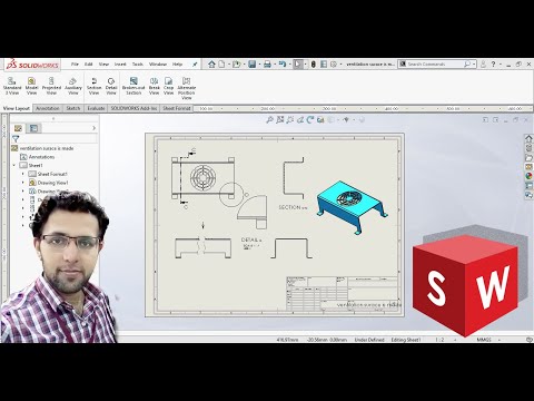 SolidWorks | Drafting ( view layout) | Tutorial