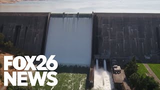 Millerton Lake's spectacular waterfall spectacle: A result of third wettest year on record