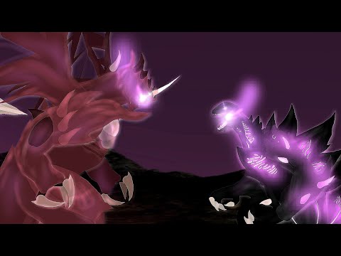 Destoroyah VS Hakaishin Godzilla | Stick Nodes Animation