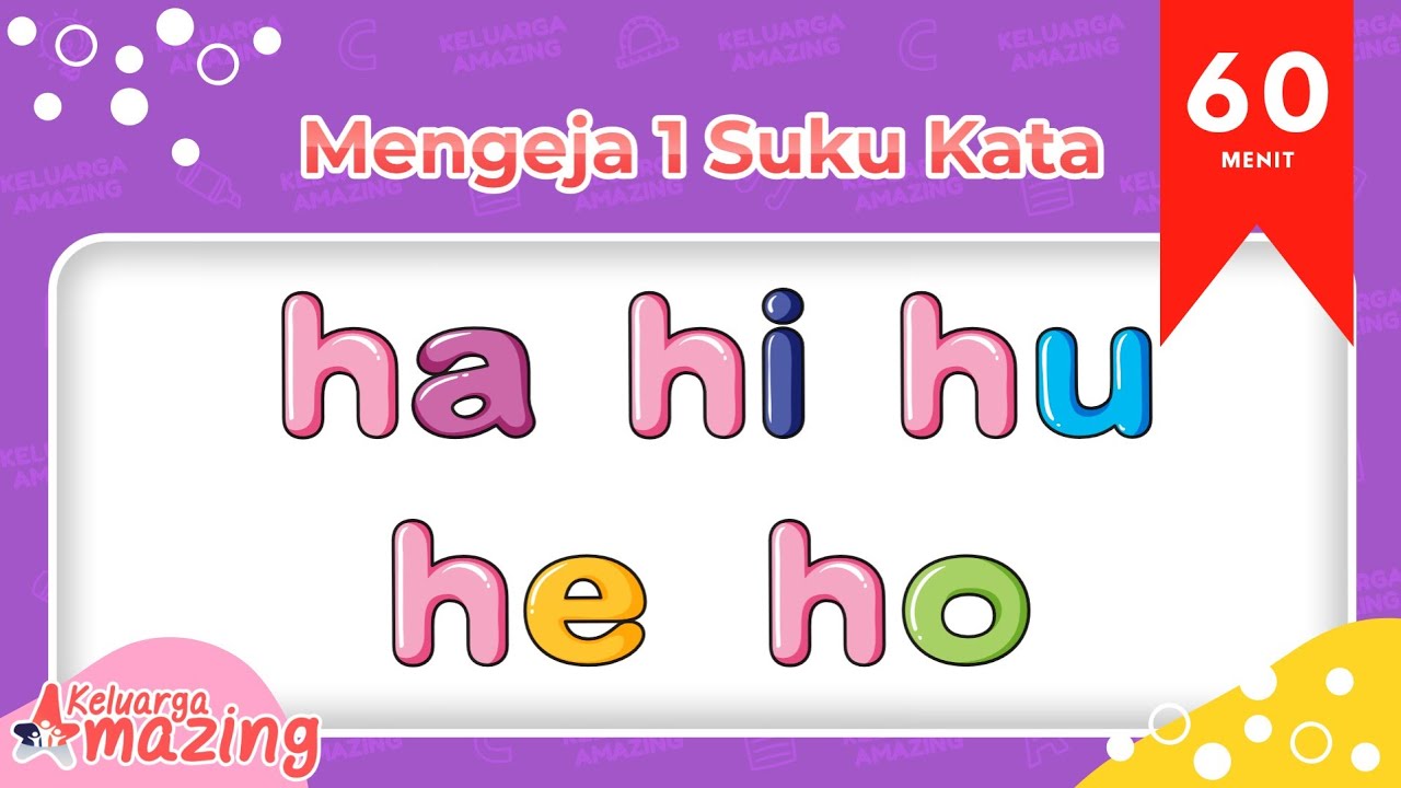 Belajar Mengeja 1 Suku Kata Terbaru