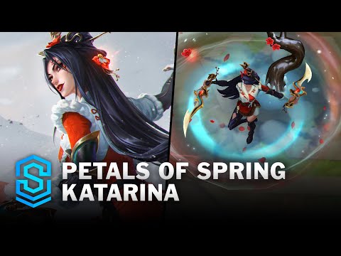 Petals of Spring Katarina Skin Spotlight - Pre-Release - PBE Preview - League of Legends