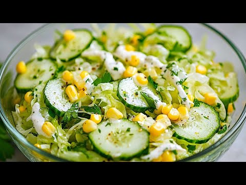 Delicious Chinese cabbage salad in 5 minutes. I never get tired of eating this salad!