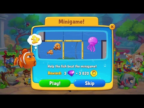 @Fishdom Level 10608 - 10624 and Minigame! 🧩