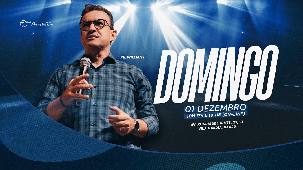 ⭕ LIVE | Pr. Willians Silva | Igreja Rasgando os Céus | 01/12/2024
