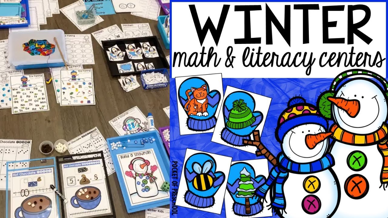 Winter Math & Literacy Unit Preview