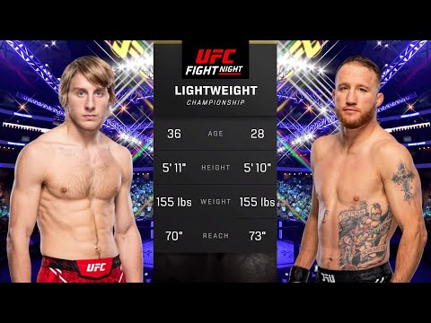 Justin Gaethje vs Paddy Pimblett Full Fight - UFC 4 Fight Of The Night