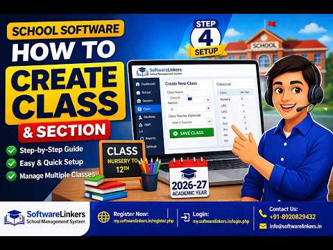 04 How to Create Class in School Software | Step-by-Step Guide