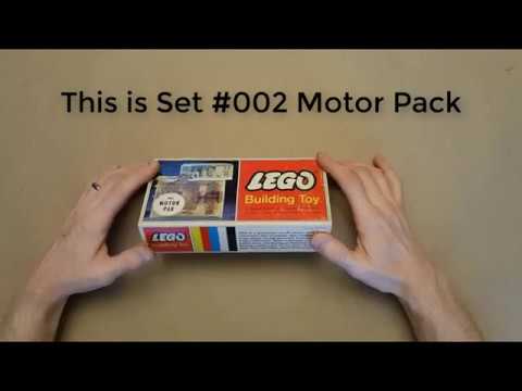 YouTube thumbnail: One of a Kind Rare and Vintage Unopened Lego 002 Motor Pak Set