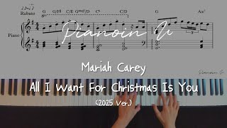 Download lagu All I Want For Christmas Is You (2025 Ver.) Mariah Carey/ Piano Cover / Sheet mp3