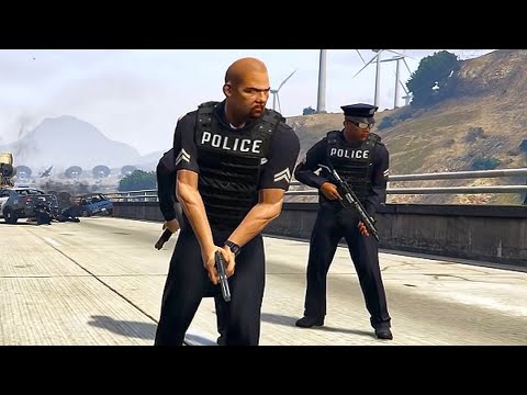 LSPD vs US Army | GTA 5 NPC Wars 75