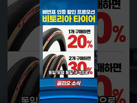 배번표 인증하고 비토리아 타이어 교체하자
