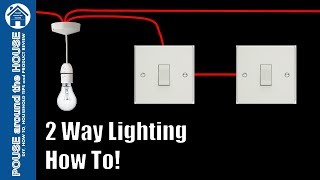 How to wire a 2 way light switch. 2 way lighting explained. Light switch tutorial!