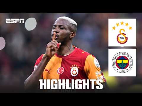 Osimhen DOUBLE secures WIN for Galatasaray vs. Fenerbahçe 🔥 | Turkish Süper Lig Highlights