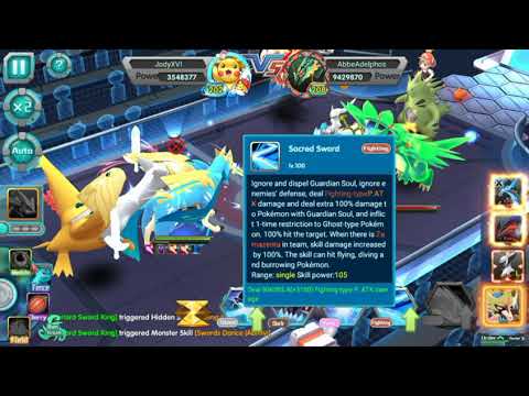 Overlord Sword King! "Testing Skills" the most of powerfull pokemon!