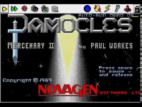Mercenary 2 Damocles Demonstration Video (Atari STE-EM Emulator)