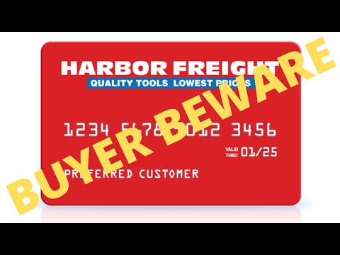 Harbor Freight Credit Card - Good Deal or Too Good to Be True (BUYER BEWARE)