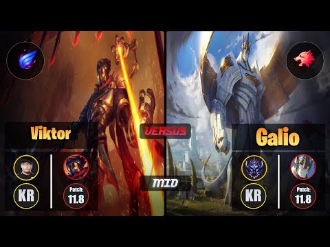 Lava VIKTOR (Mid) [Phase Rush] VS GALIO - Diamond KR Patch 11.8