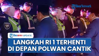 Momen Unik! Langkah Presiden Prabowo Terhenti di Depan Polwan Cantik Kanada
