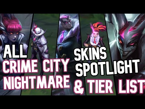 All Crime City Nightmare Skins Spotlight & Tier List | League of Legends
