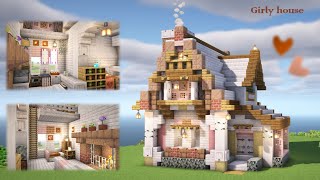 [マイクラ]ペールオークを使ったかわいいお家の作り方[Minecraft][tutorial][pale oak house]