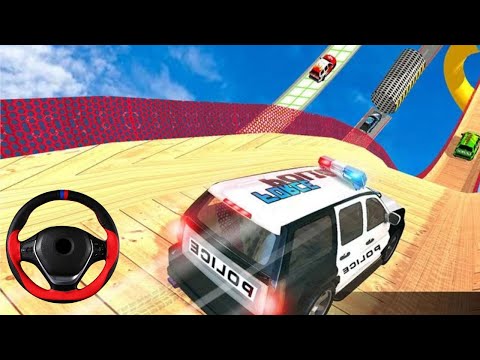Mega Ramp Police Car Stunts Cop Car GT Racing Game - Android Gameplay