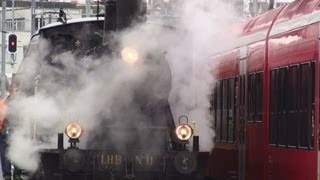 preview picture of video 'steam train-Dampfeisenbahn Huttwil-Willisau/Verein Historische Eisenbahn Emmental/Dampflok'