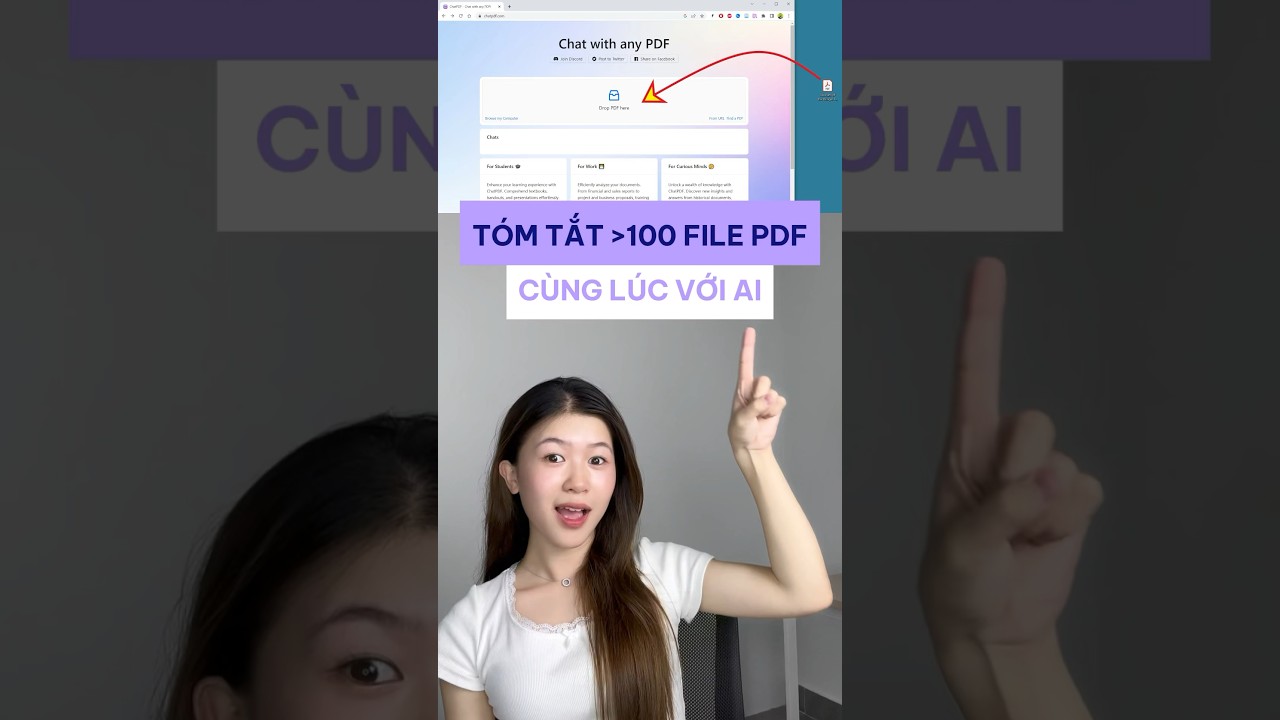 AI giúp tóm tắt file pdf trong vài giây #congcuai