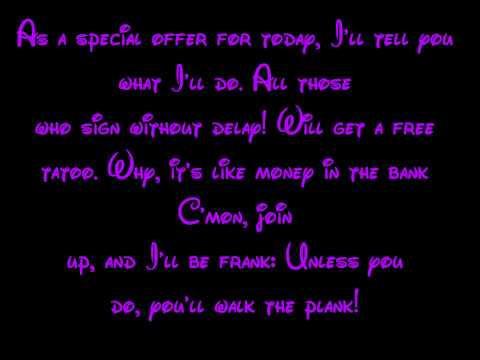 The Elegant Captain Hook - Peter Pan Lyrics HD