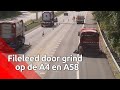 Het verkeer op de A4 en A58 heeft urenlang last gehad van grind dat op het wegdek terechtkwam